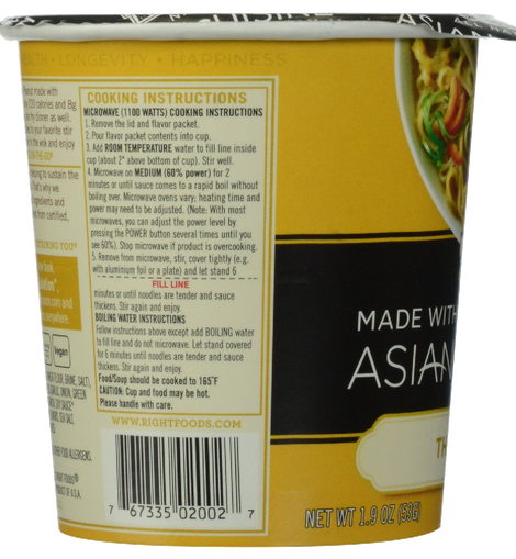 Dr. McDougall's Right Foods Asian Entree, Thai Peanut Noodle